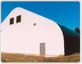 Milestones Building & Design Fabric Covered Public Works Buildings 2 -  Water Reservoir Cover
