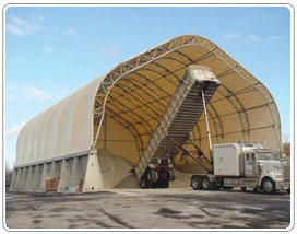 Milestones Building & Design Salt and Sand Buildings 7 - Fabric Covered Structures
