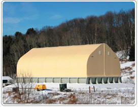 Milestones Building & Design Salt and Sand Buildings 8 - Fabric Covered Structures